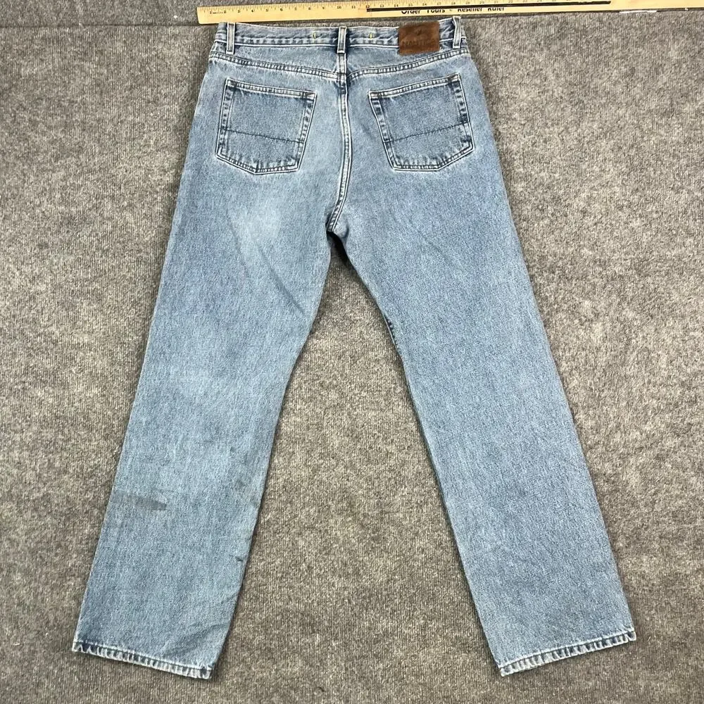 Nautica Jeans Mens‎ 33x32 Blue Relaxed Fit Straight Leg Classic Denim Casual